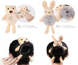 Hugging Animal Plush Hair Tie